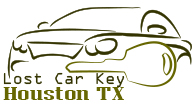 Lost car key Houston logo