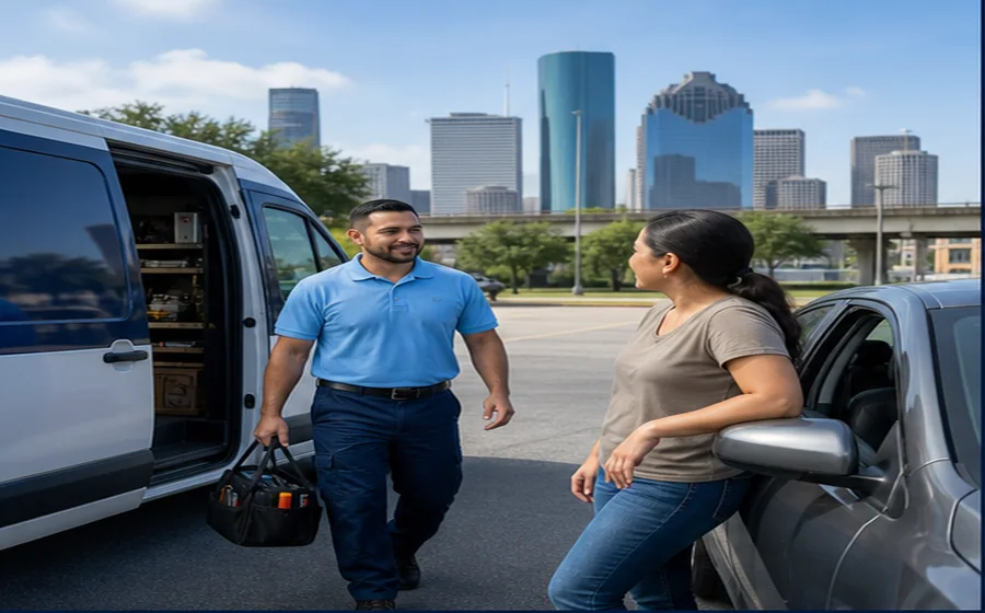 Mobile locksmith arrival Mobile locksmith arrival in Houston TX